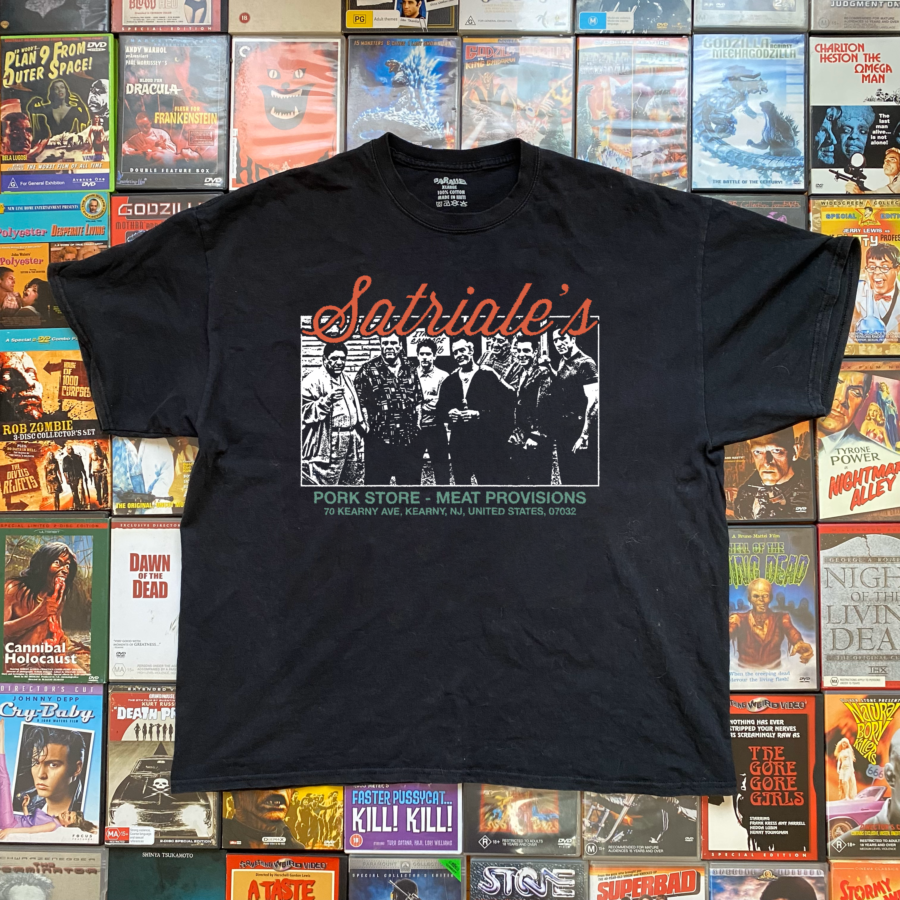 SATRIALE'S/SOPRANOS PROMO BLACK T-SHIRT