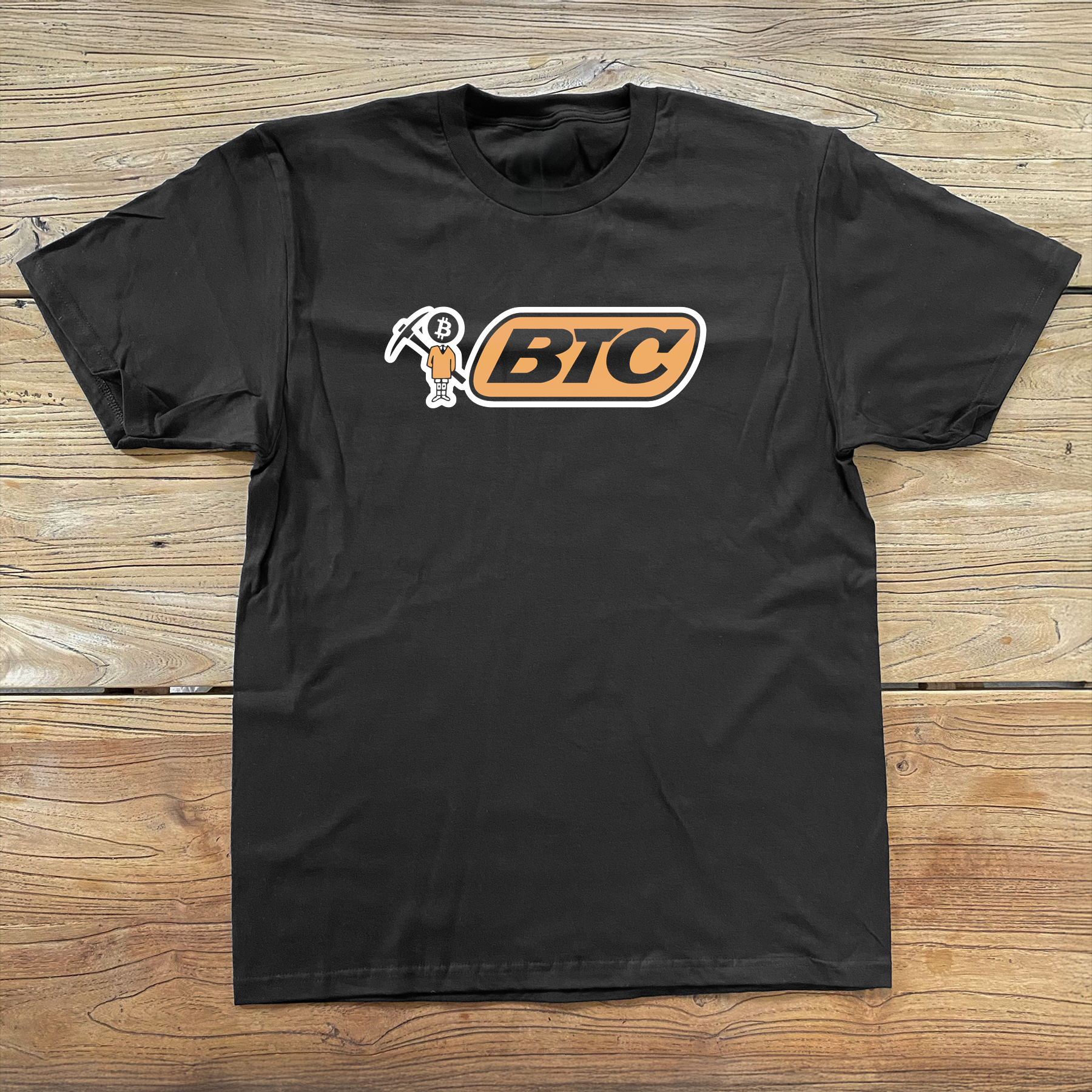 CRYPTO 'BTC' BLACK T-SHIRT