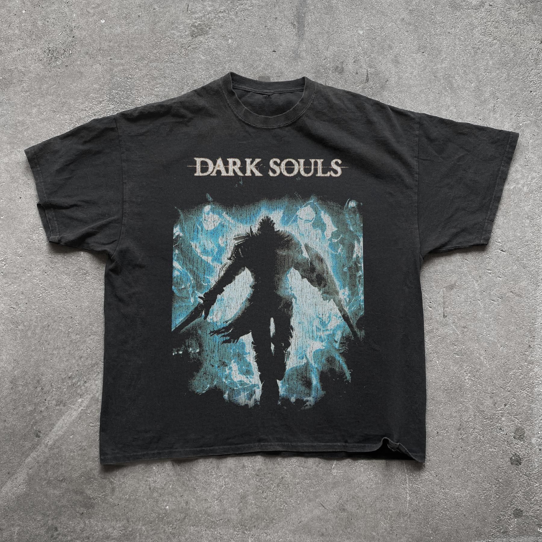 DVRK SOULS BLACK WASHED T-SHIRT