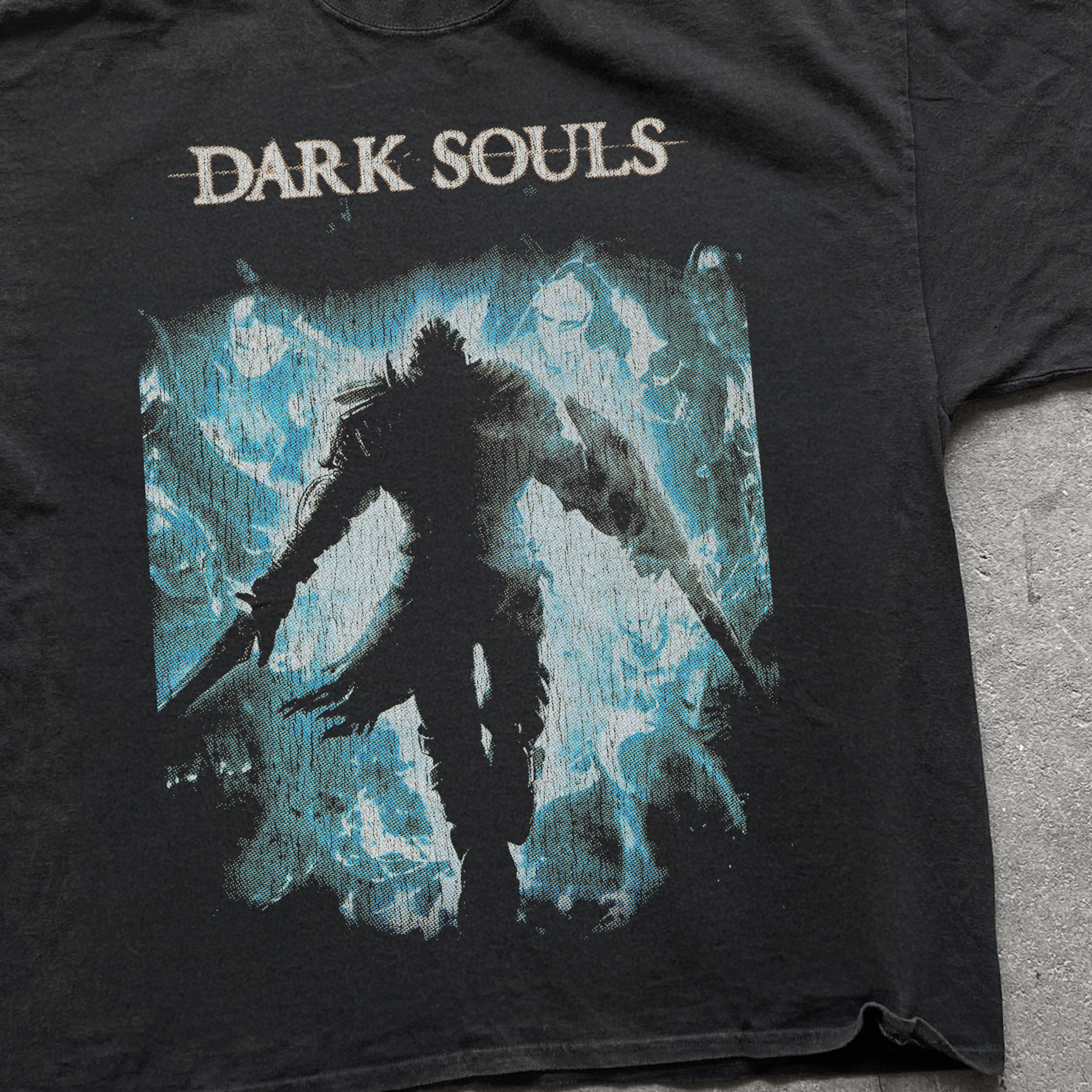 DVRK SOULS BLACK WASHED T-SHIRT