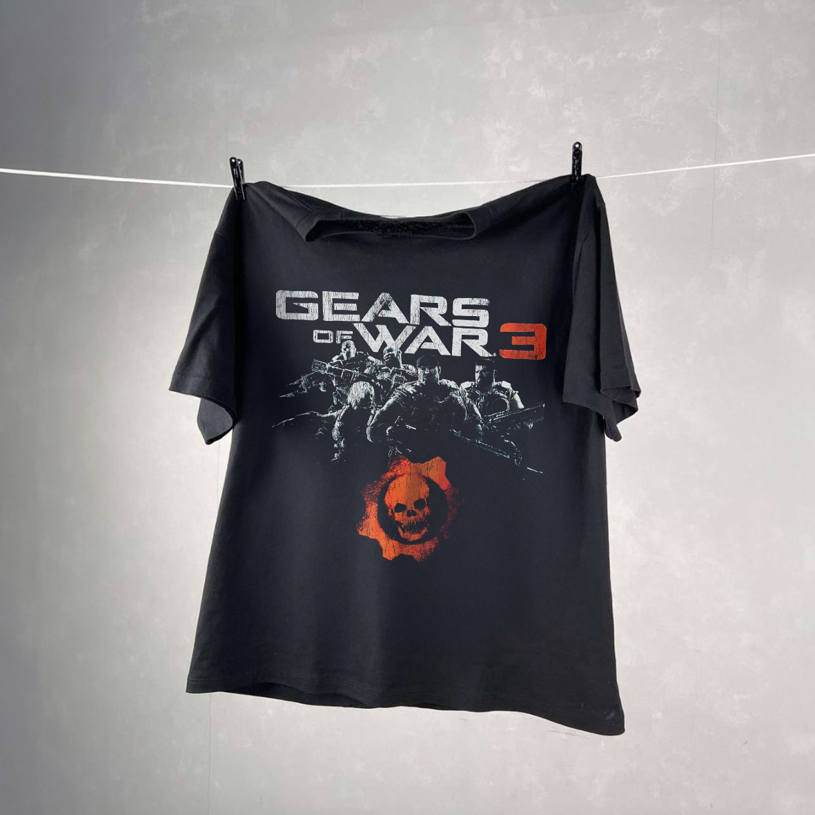 GEAR OF WVR III BLACK WASHED T-SHIRT