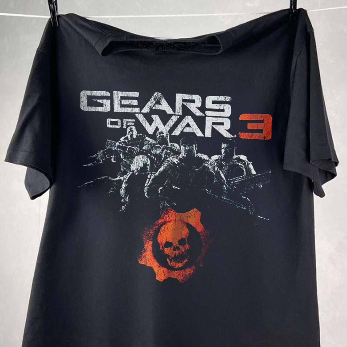 GEAR OF WVR III BLACK WASHED T-SHIRT