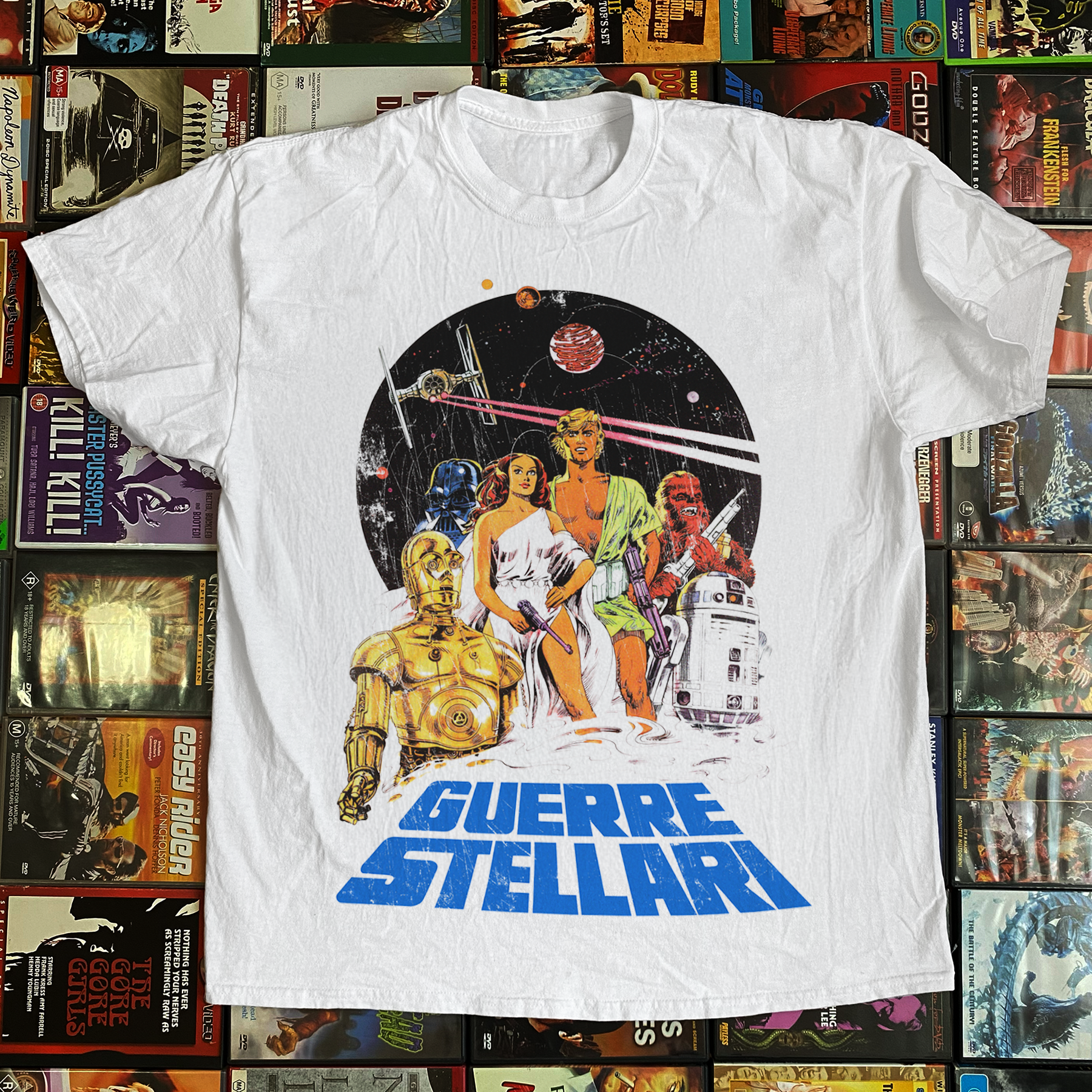 1977 'STAR WARS' ITALIAN PROMO WHITE T-SHIRT