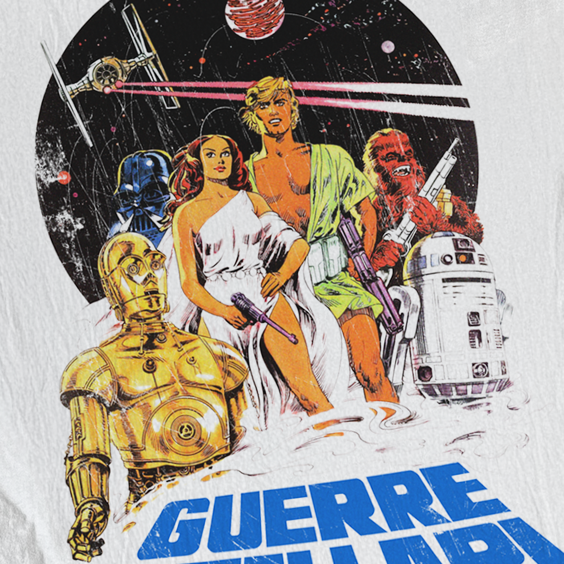 1977 'STAR WARS' ITALIAN PROMO WHITE T-SHIRT