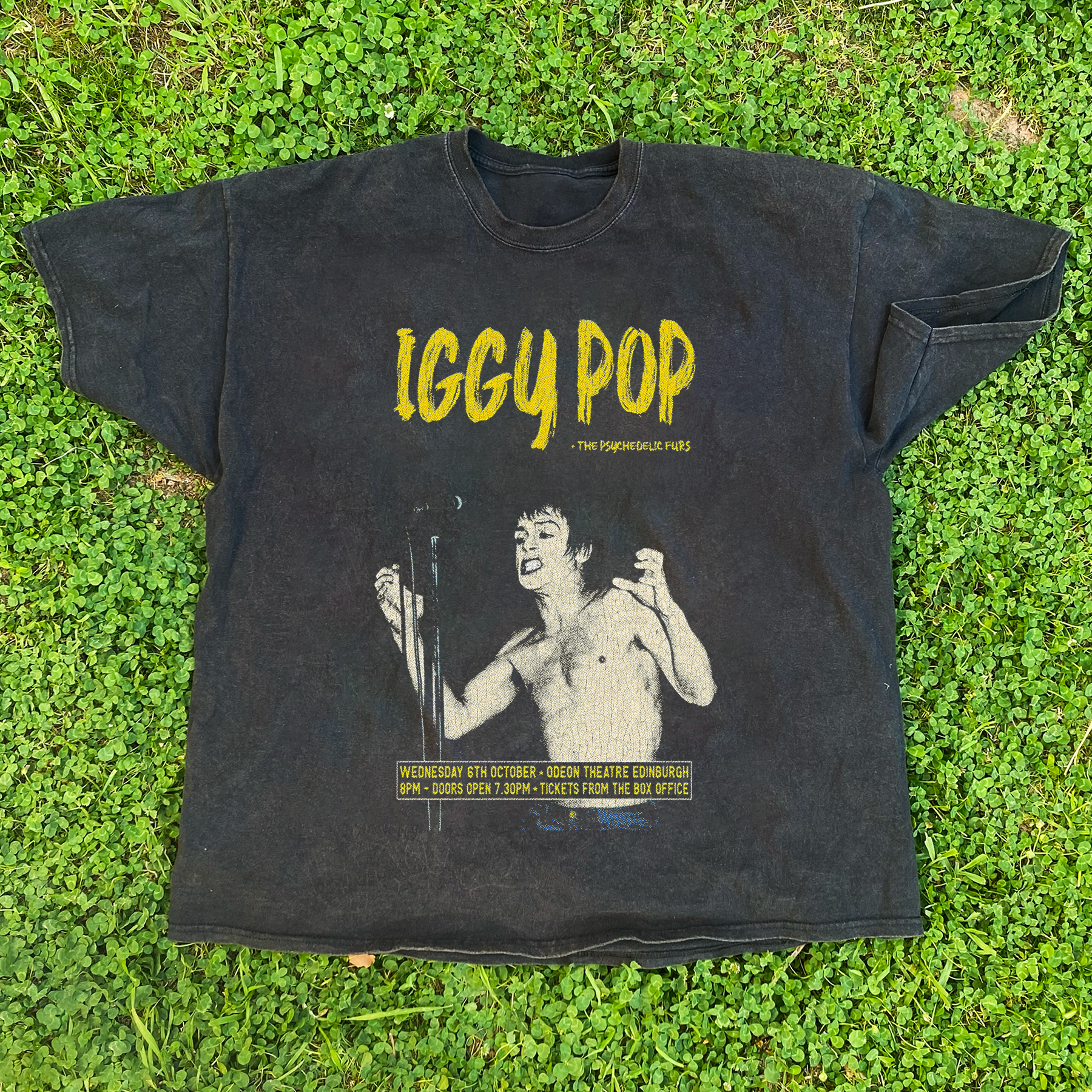 VINTAGE IGGY POP TOUR BLACK T-SHIRT