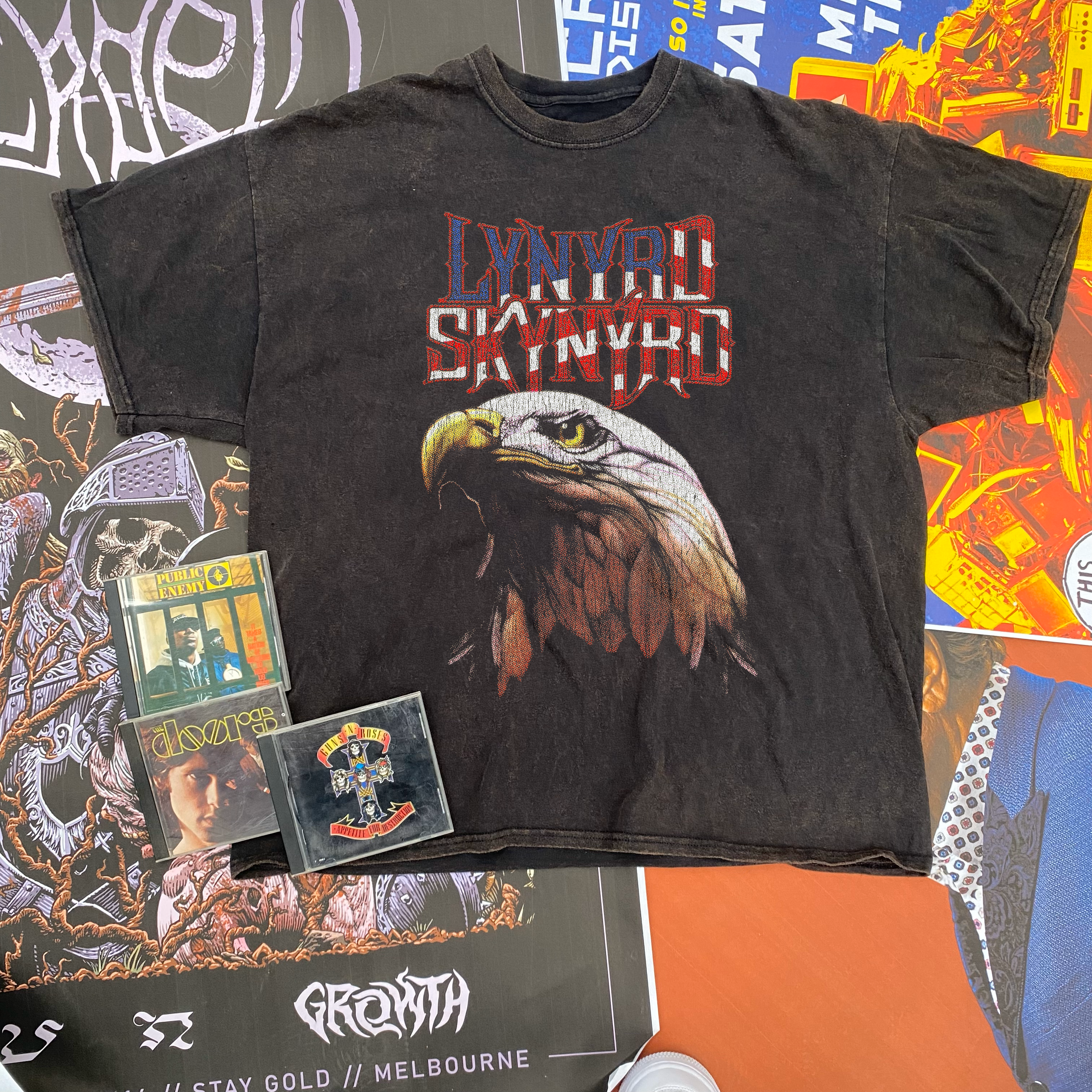 VINTAGE LYNYRD SKYNYRD  BLACK T-SHIRT